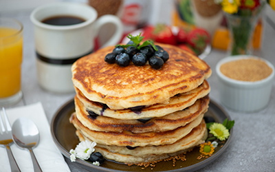 Blueberry Flax Pancakes