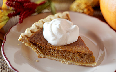 Pumpkin Pie with Flax Crust -Vegan